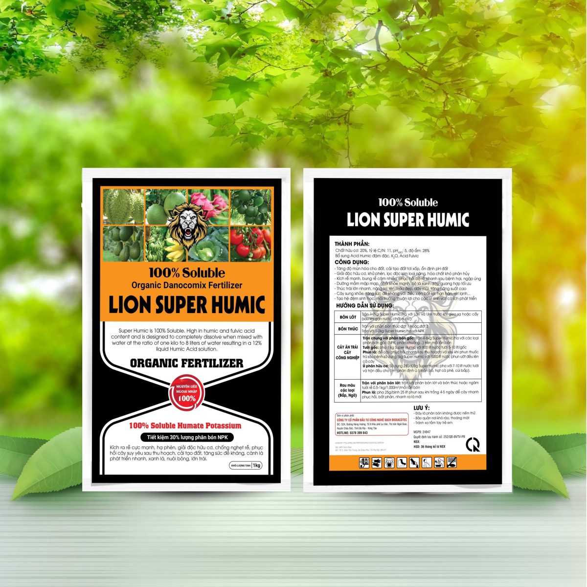 Lion Super Humic – Humic dạng vảy dưỡng rễ, kích đọt, cây xanh tốt, lá dày, trái to - Ảnh 2