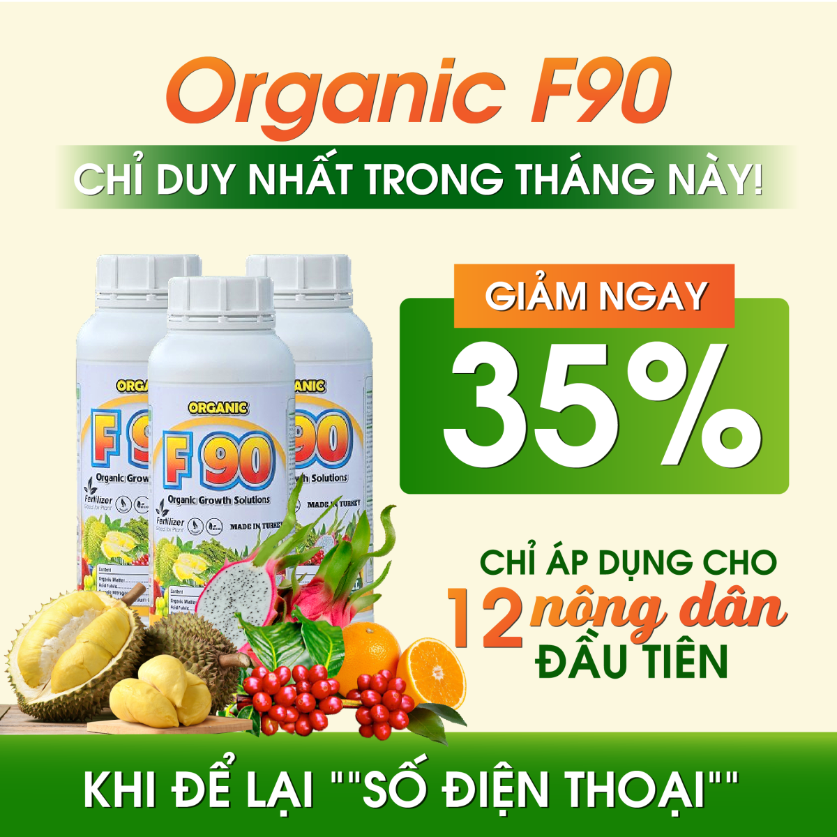 Phân bón lá sinh học Organic F90 - Ảnh 4