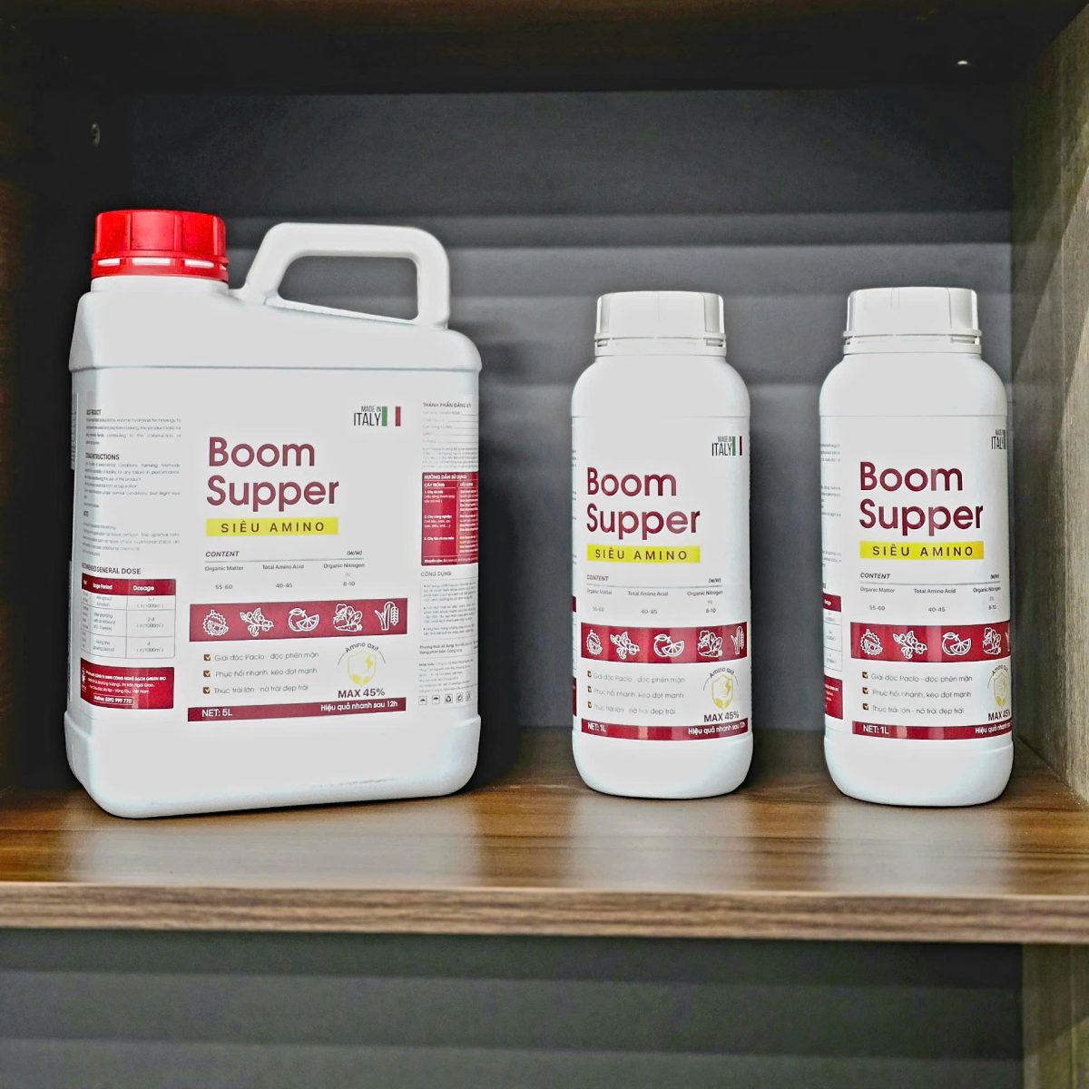 Phân bón lá sinh học siêu amino Boom Supper - Ảnh 3